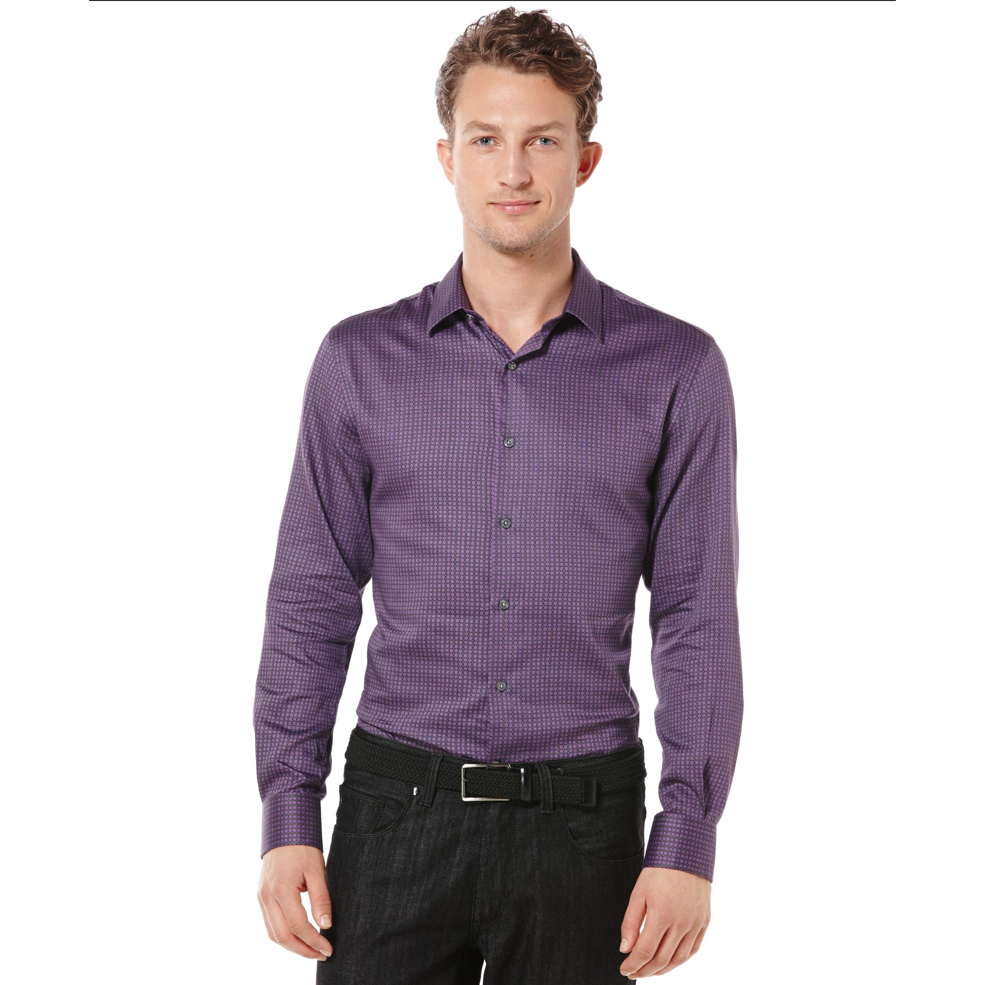 plum long sleeve shirt