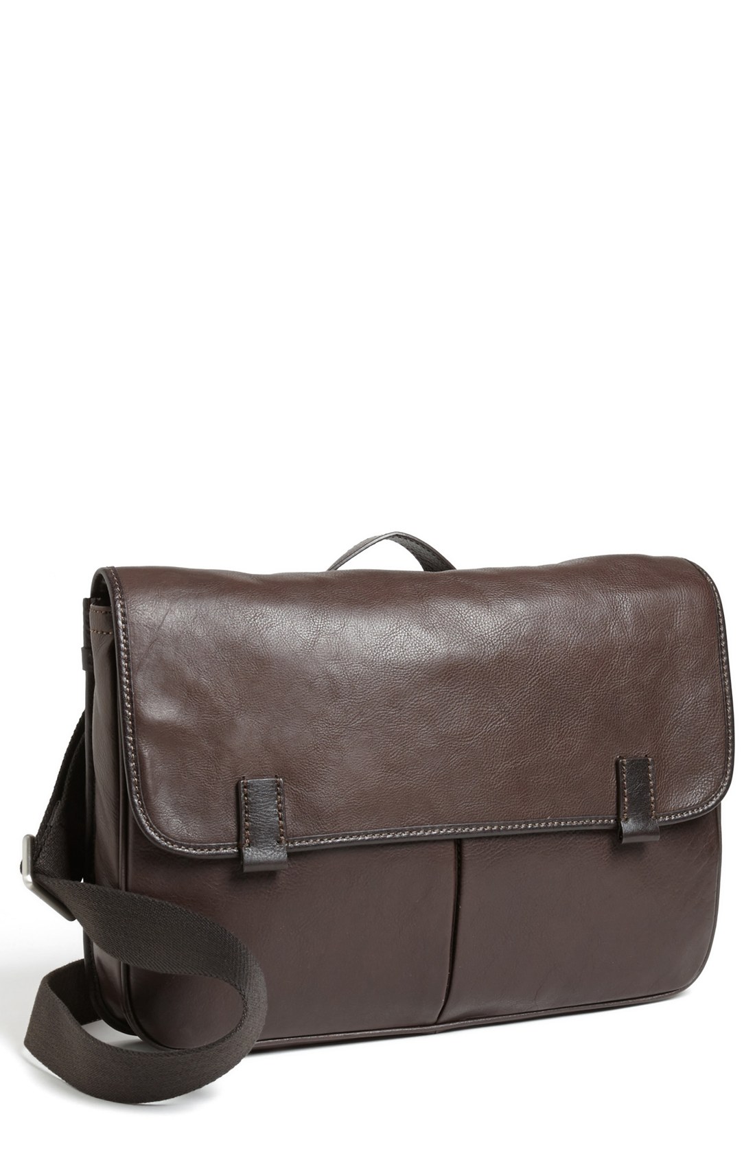 Fossil Mercer Ew Leather Messenger Bag in Brown for Men | Lyst