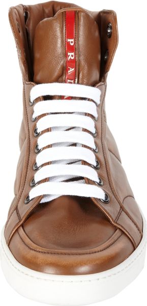mens prada high top sneakers