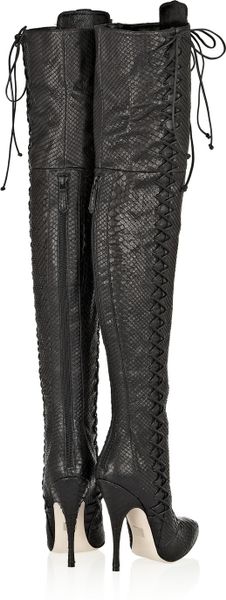 python print over the knee boots