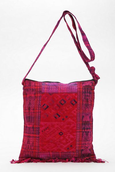 Urban Outfitters Stela 9 Fringe Crossbody Bag in Pink