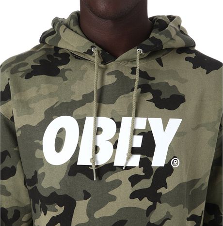 Obey Camouflage Logo Hoody in Beige for Men (Classic camo) | Lyst