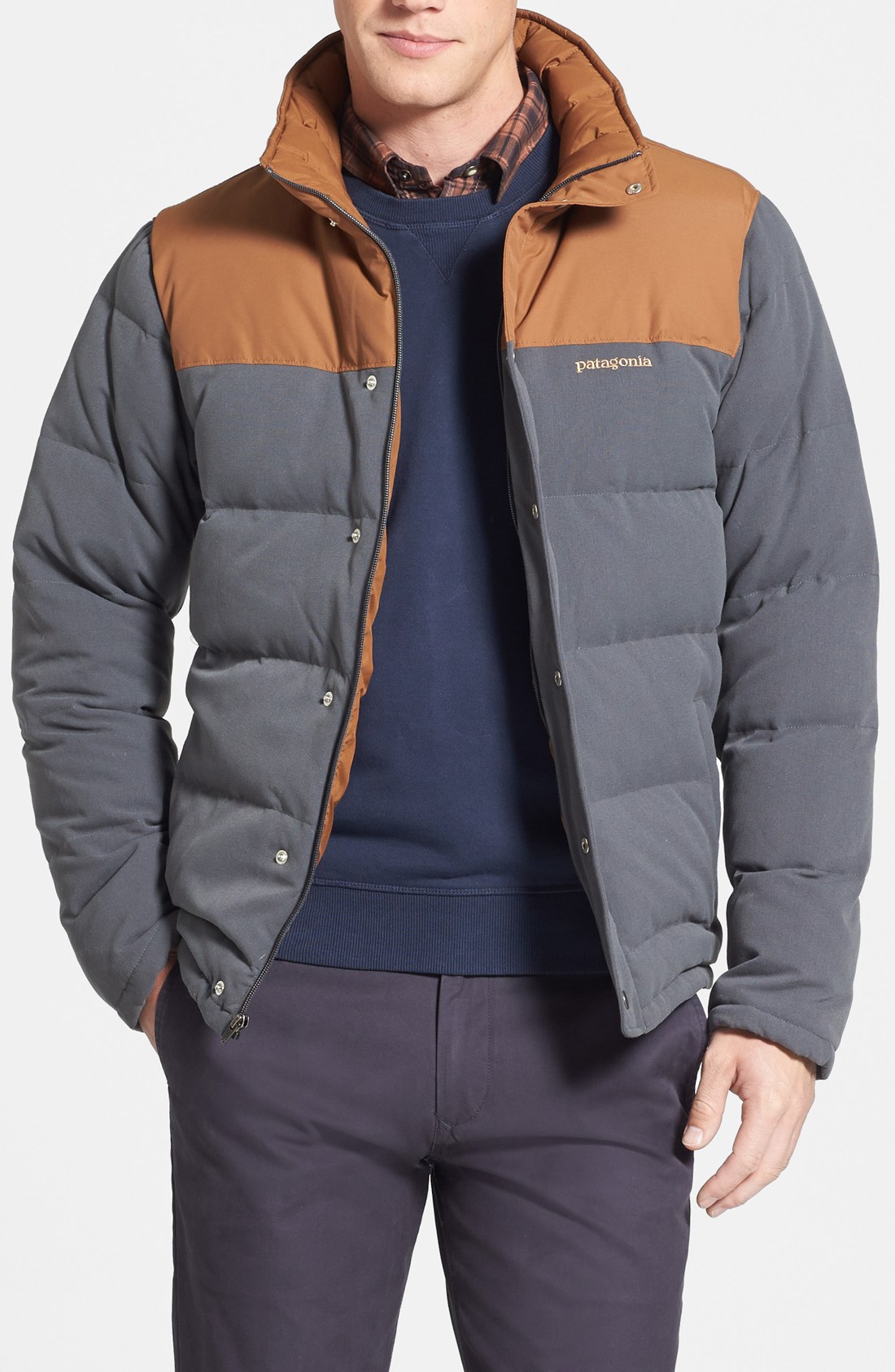Patagonia Bivy Quilted Down Jacket in Gray for Men Grey) Lyst
