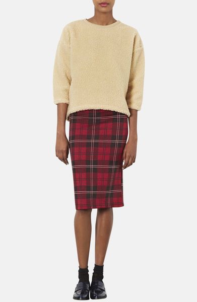 topshop plaid skirt