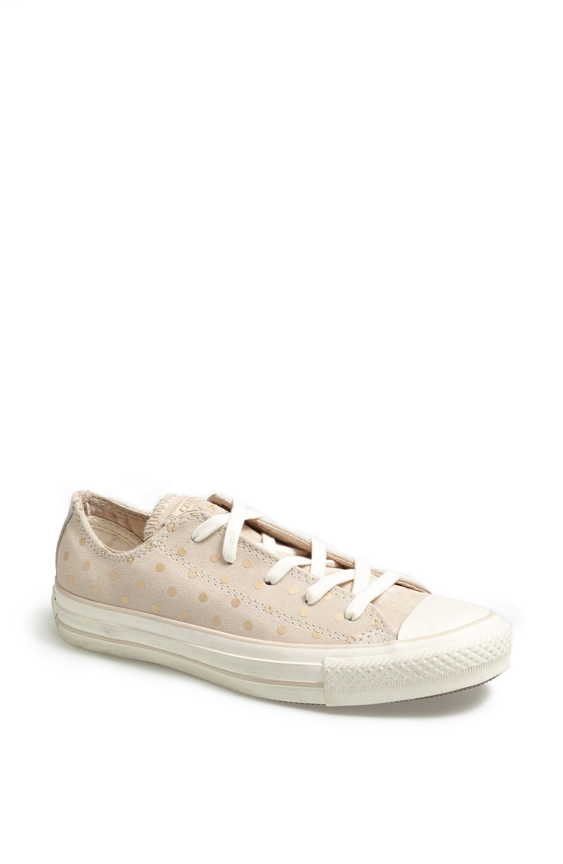 converse with heart polka dots