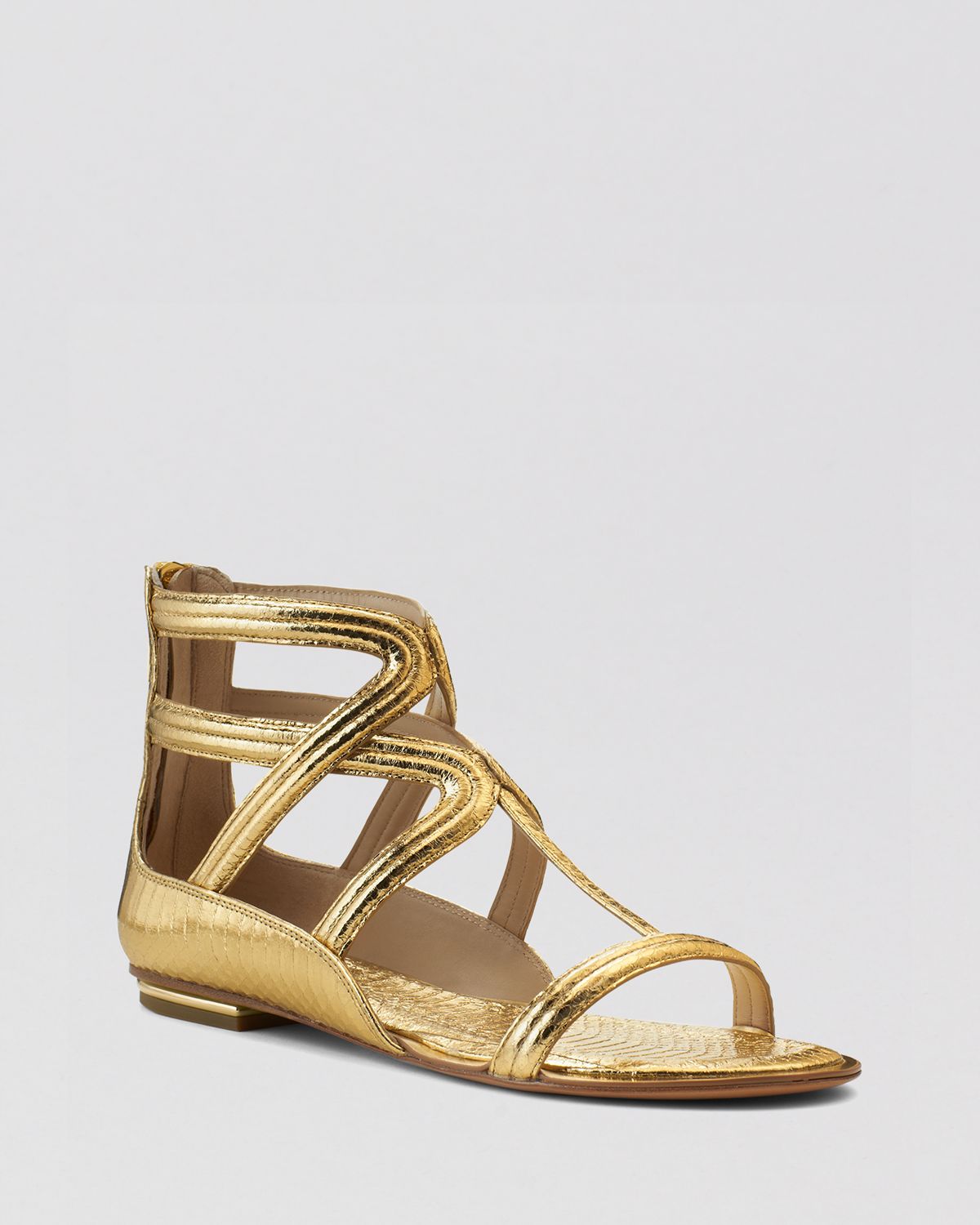 Gold Gladiator Sandals: Michael Kors Gold Gladiator Sandals