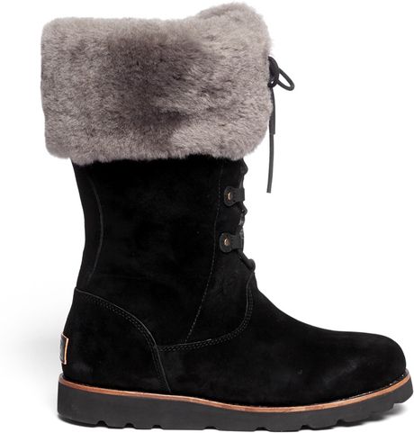 ugg black suede booties