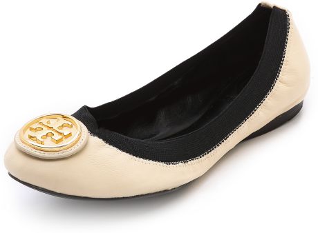 tory burch flats elastic