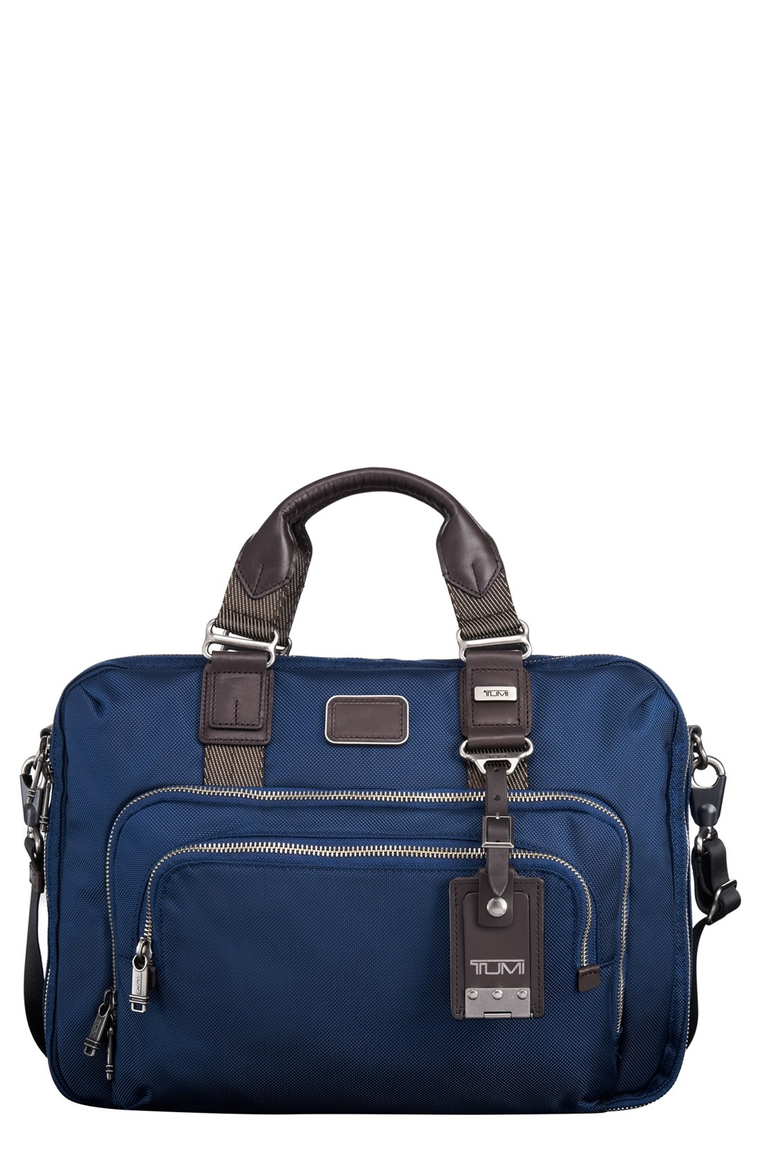 Tumi Alpha Bravo Yuma Slim Briefcase in Blue for Men (Baltic) Lyst