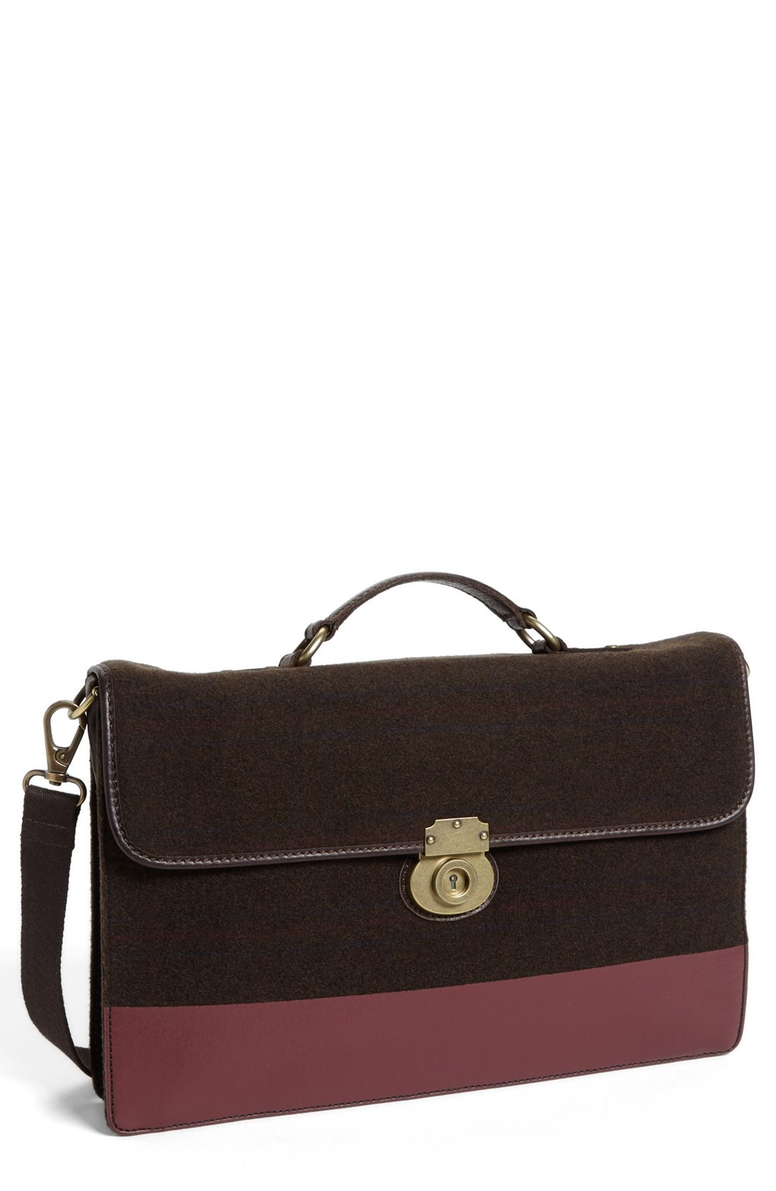 Fossil Estate Portfolio Briefcase in Brown for Men (Charcoal) Lyst