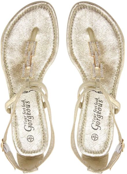 asos gold sandals flat