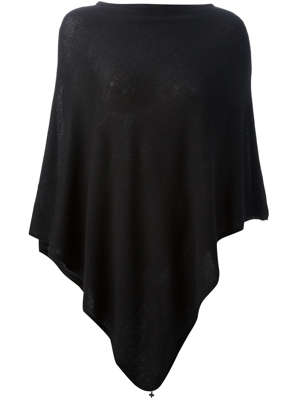 Beryll Knitted Poncho in Black | Lyst