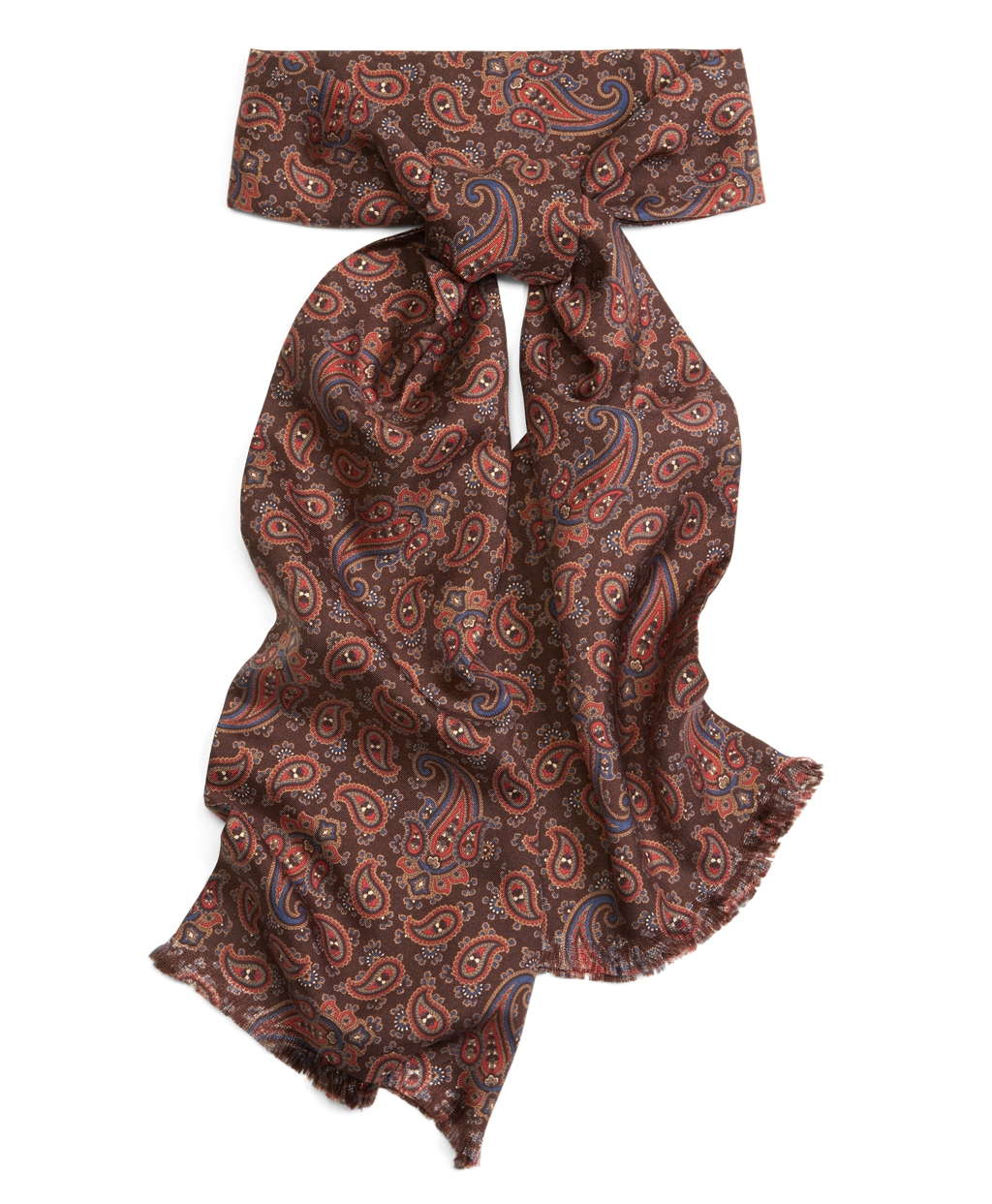 Brooks Brothers Foulard Silk Cravat in Brown for Men (Dark Brown) Lyst