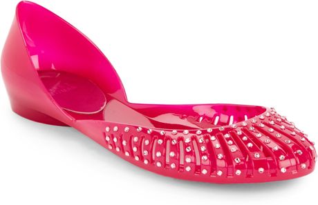 stuart weitzman jelly flats