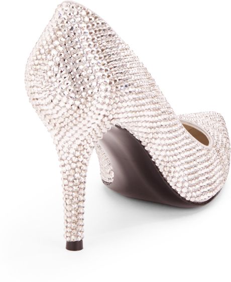 stuart weitzman silver evening shoes