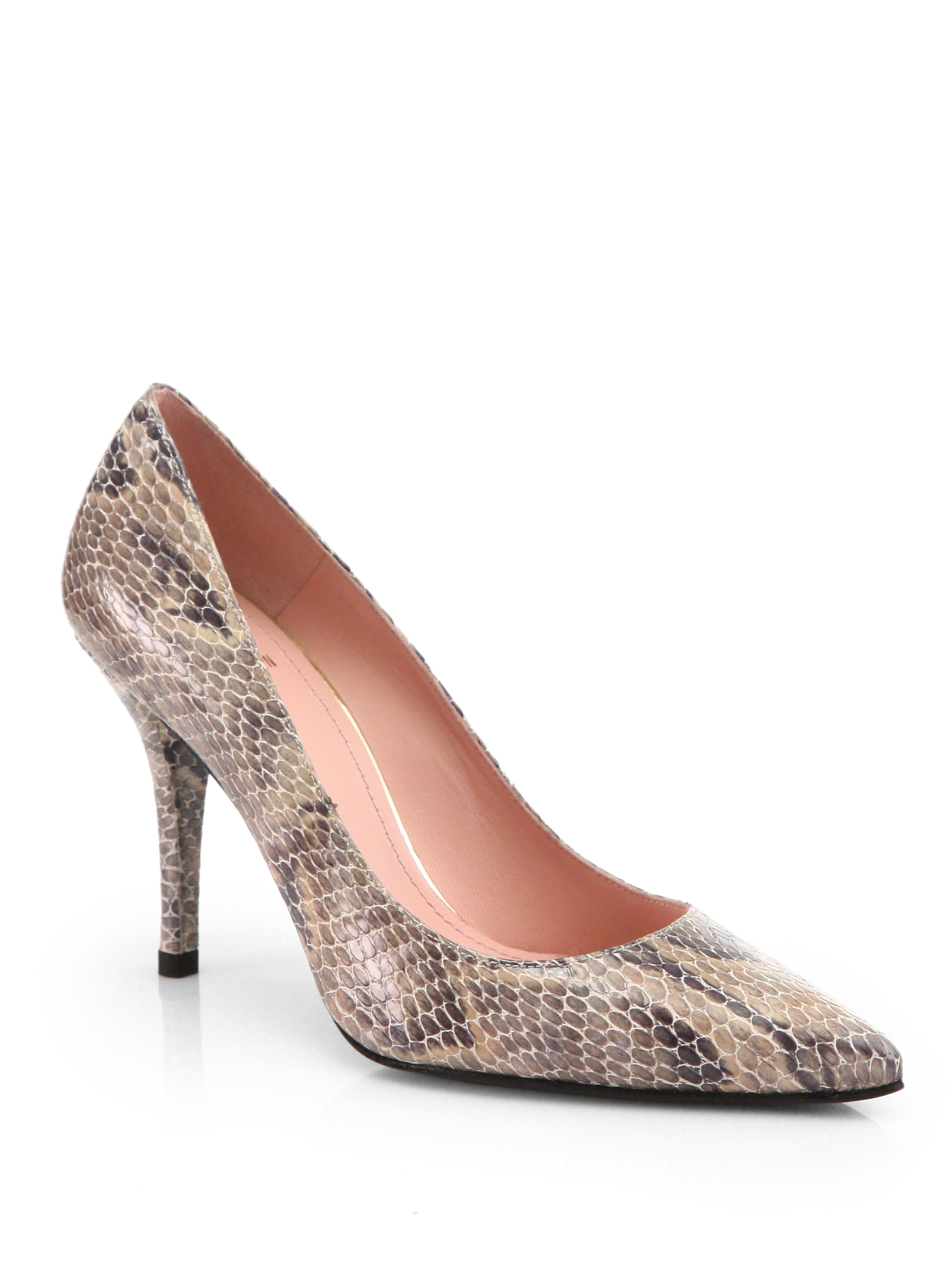 stuart weitzman snake heels