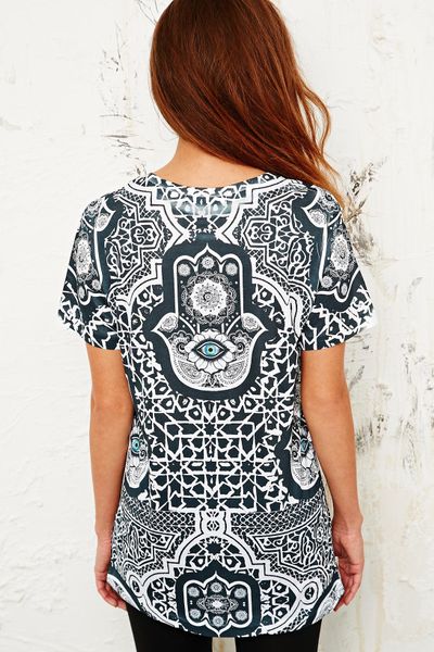 Urban Outfitters Jaded London Hamsa Hand Tee in White (Black) | Lyst