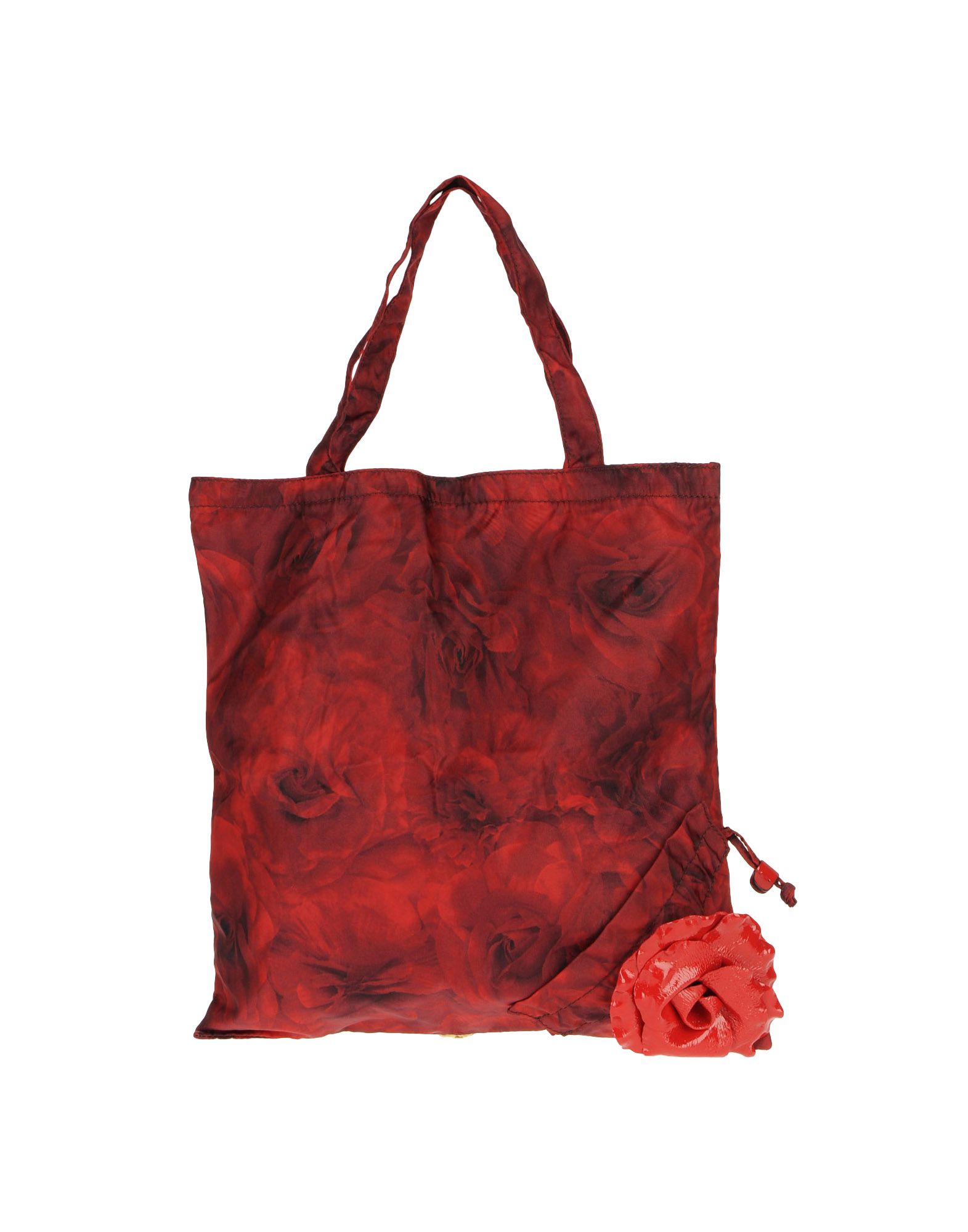 Valentino Large Fabric Bag in Red (maroon)