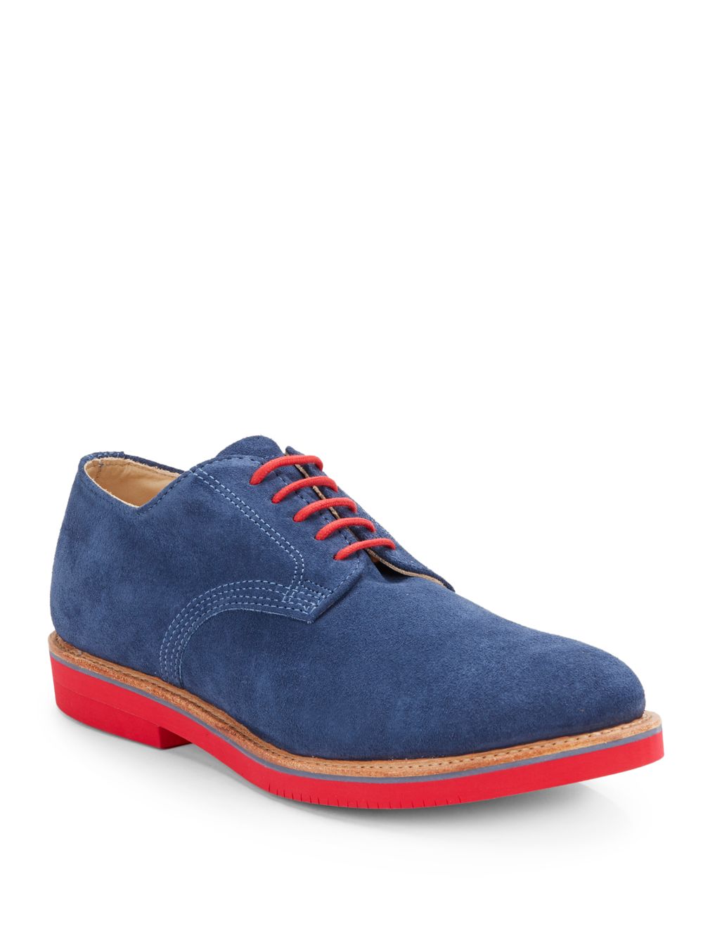 Walkover Suede Contrast Sole Midi Derby Shoes in Blue for Men Lyst