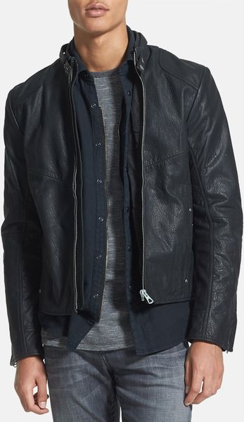 star Raw Hermand Leather Moto Jacket in Black for Men | Lyst