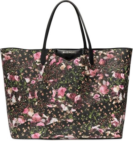 Givenchy Floral Coated Canvas Tote Bag in Multicolor (MULTI) Givenchy Floral Coated Canvas Tote Bag in Multicolor (MULTI)