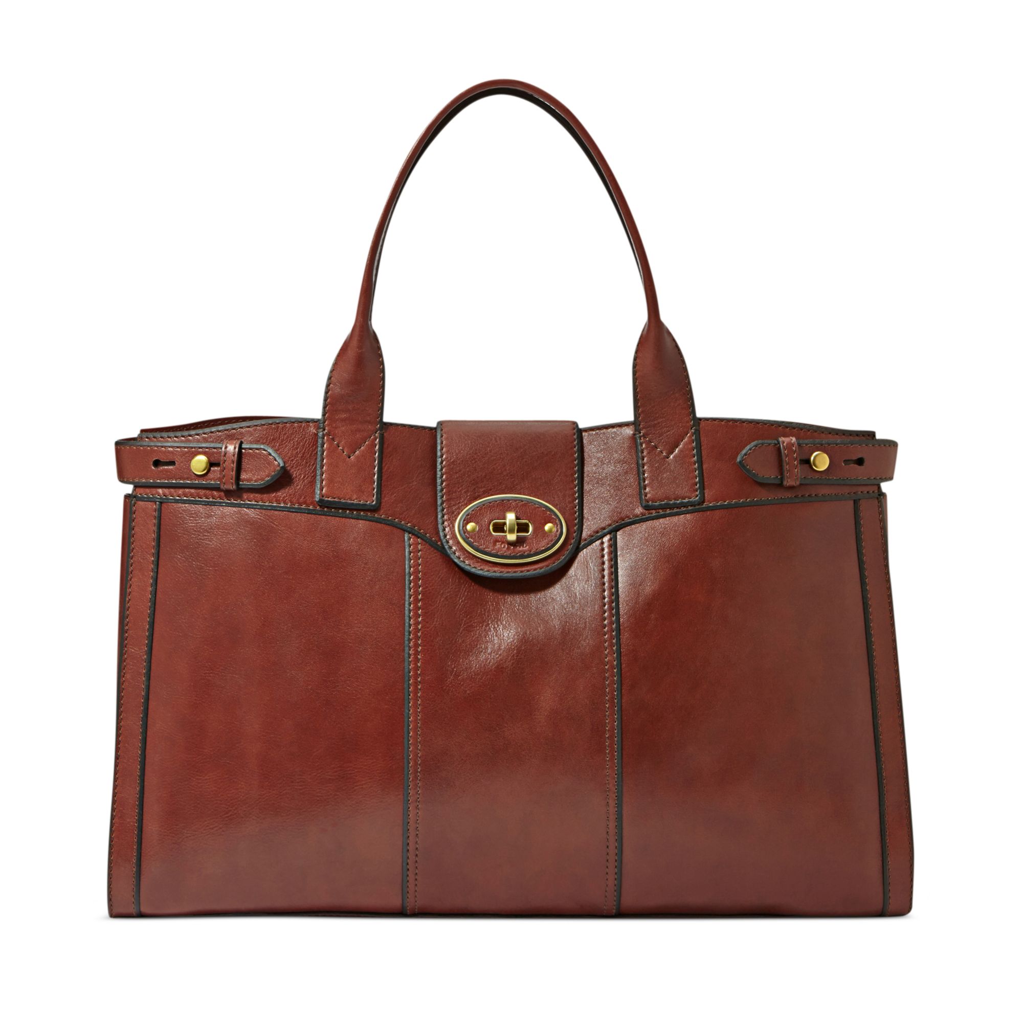 Fossil Vintage Reissue Leather Weekender Bag in Brown | Lyst