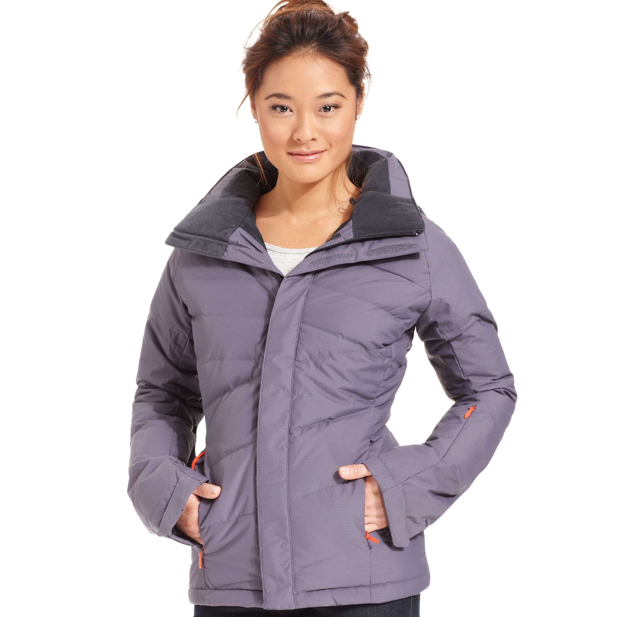 The North Face Heavenly Down Quilted Puffer Ski Jacket in Blue