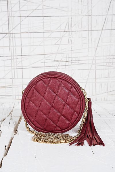 Urban Outfitters Round Quilted Cross Body Bag in Burgundy in Purple ...