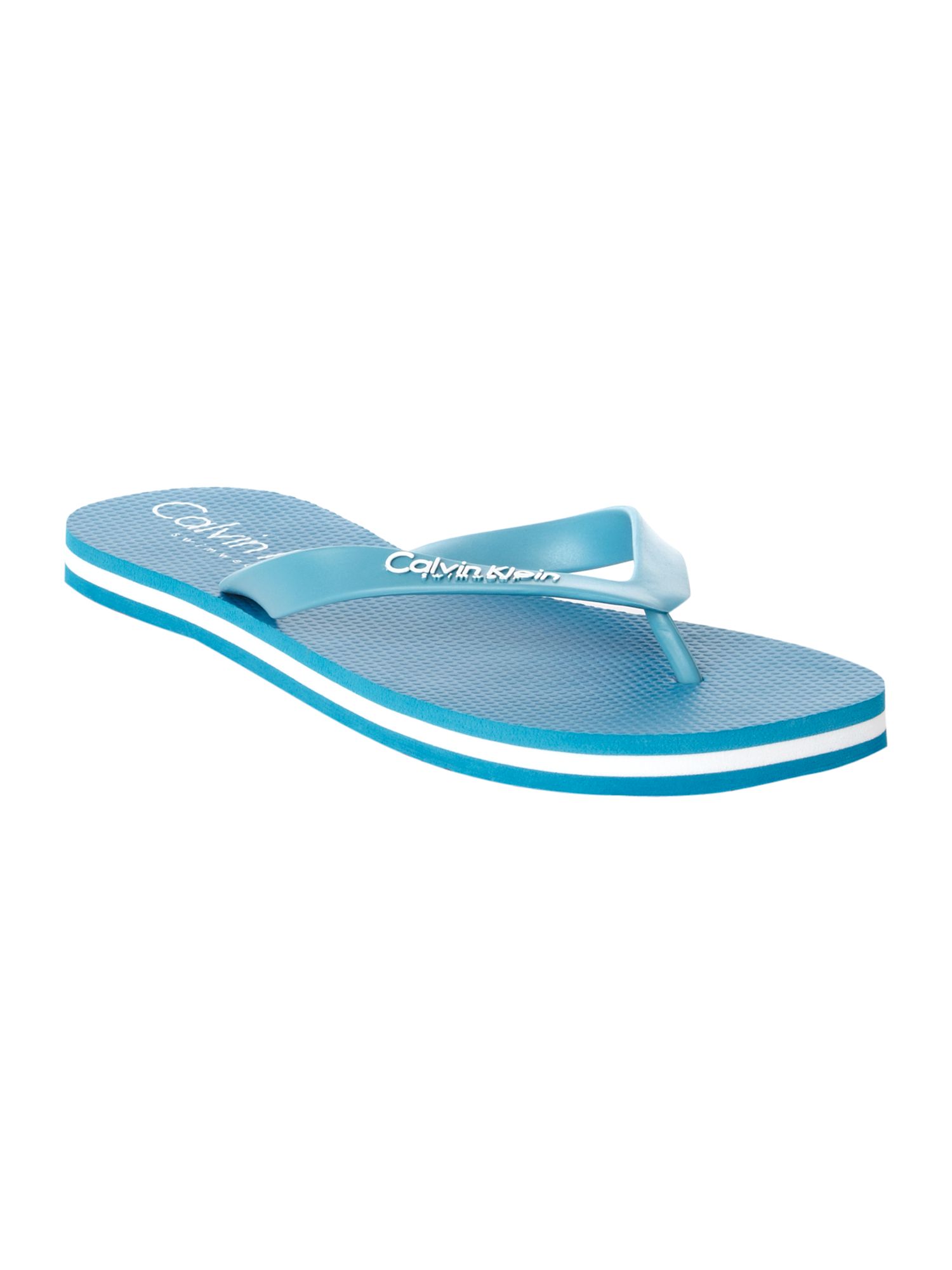 turquoise blue flip flops