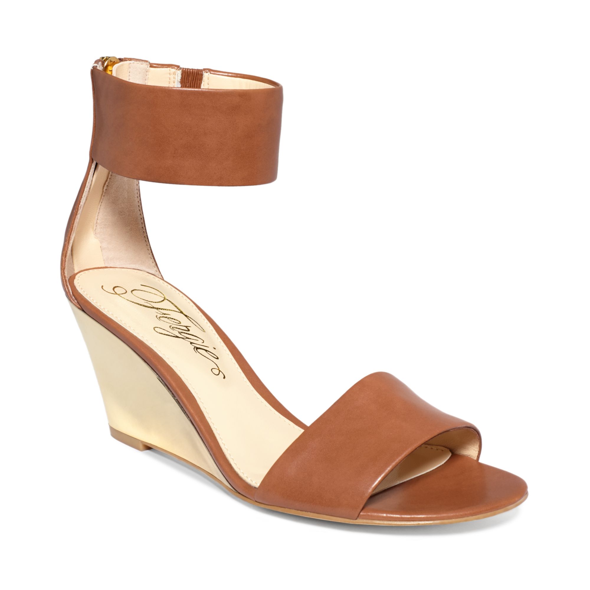 fergie fizz two wedges in brown camel lyst fergie fizz two wedges in brown camel lyst