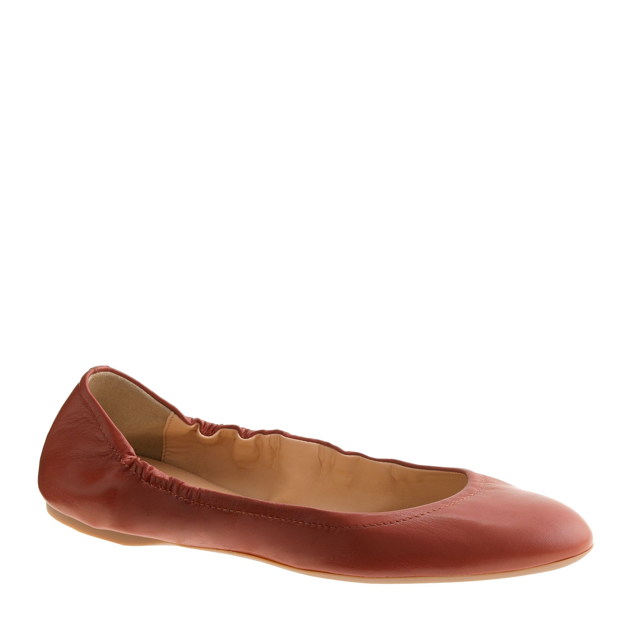 j crew leather flats