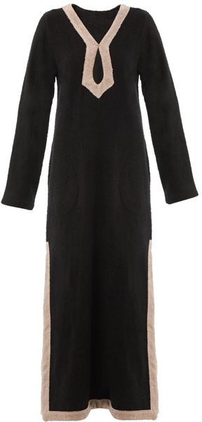 Lisa Marie Fernandez Terry Bicolour Cover Up in Black