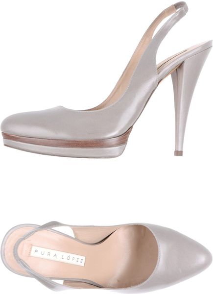 grey sling backs