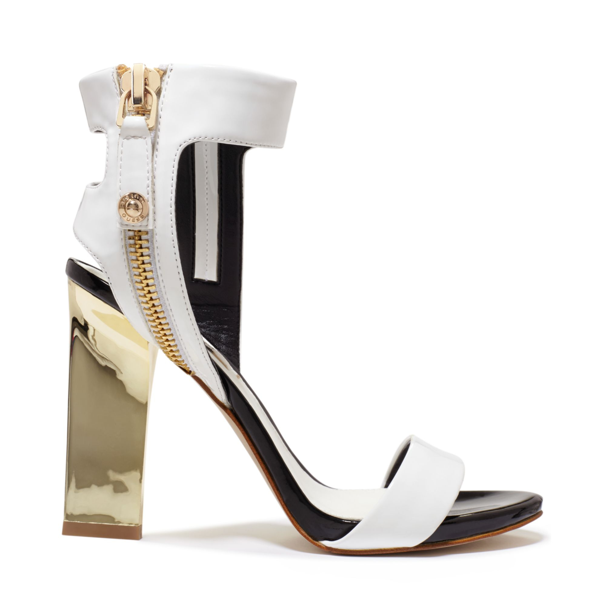 white ankle sandals