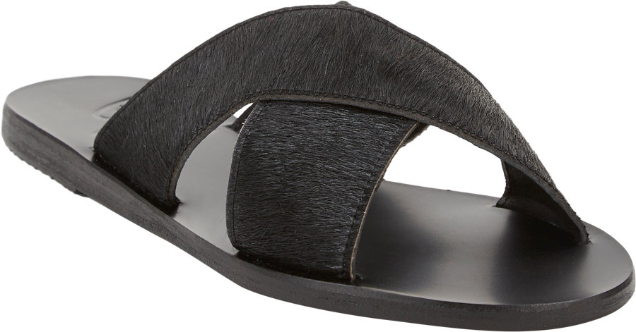 Ancient Greek Sandals Thais Slides in Black for Men | Lyst