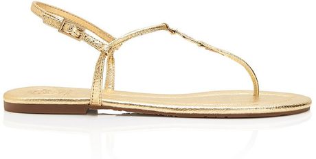 tory burch emmy sandals gold
