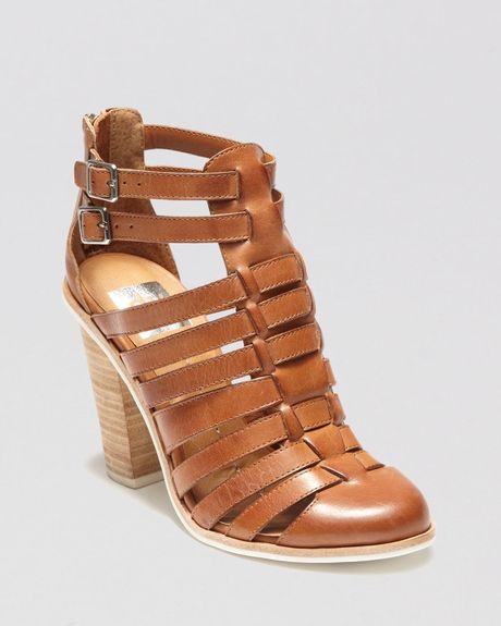 ... Hurache Gladiator Sandals Mirella High Heel in Brown (Cognac) | Lyst