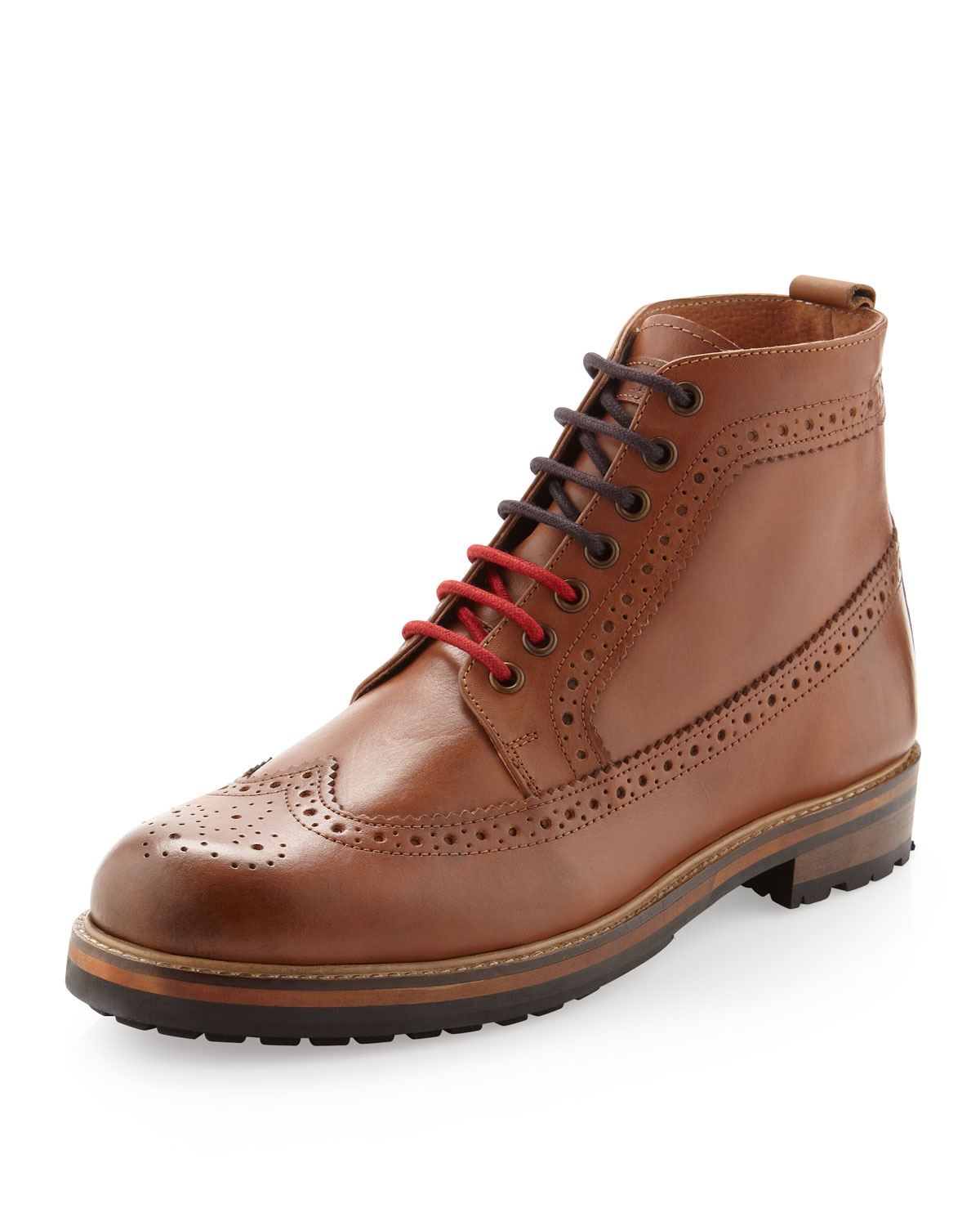 Ben Sherman Leather Wingtip Boots Tan in Brown for Men (7