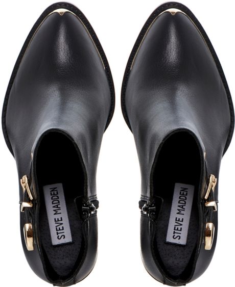 steve madden leve block heel boot