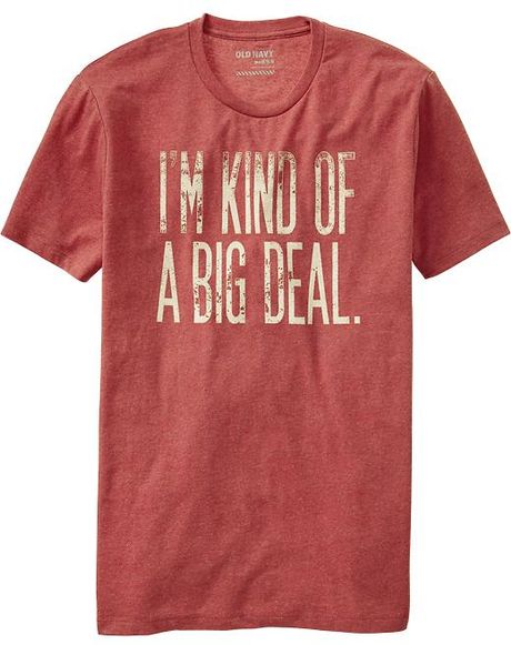 Old Navy Big Deal Graphic Tees in Red for Men (Heather Red)