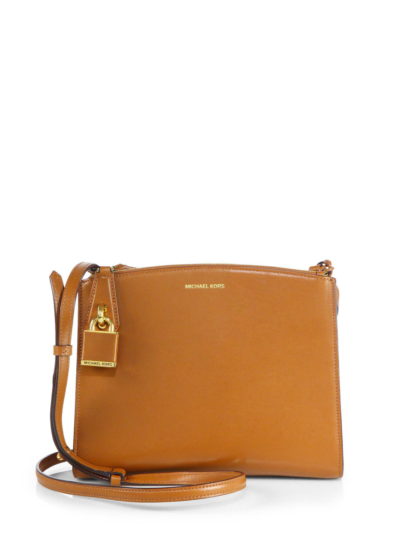 Michael Kors Casey Small Crossbody Bag in Brown (LUGGAGE) | Lyst