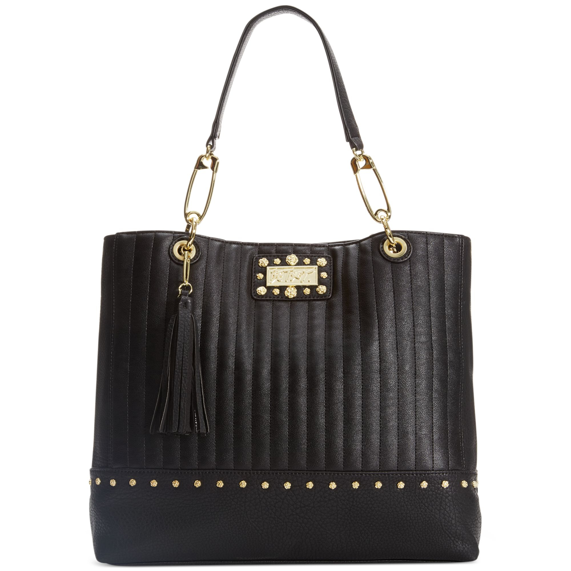 Betsey Johnson Pretty in Punk Tote in Black