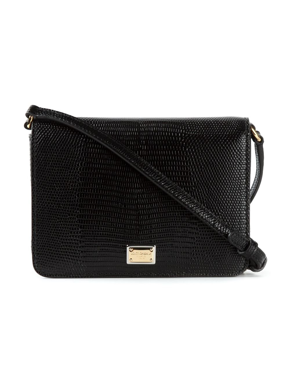 Dolce & Gabbana Small Leather Cross-Body Bag in Black | Lyst