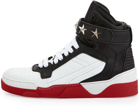 givenchy red high top sneakers
