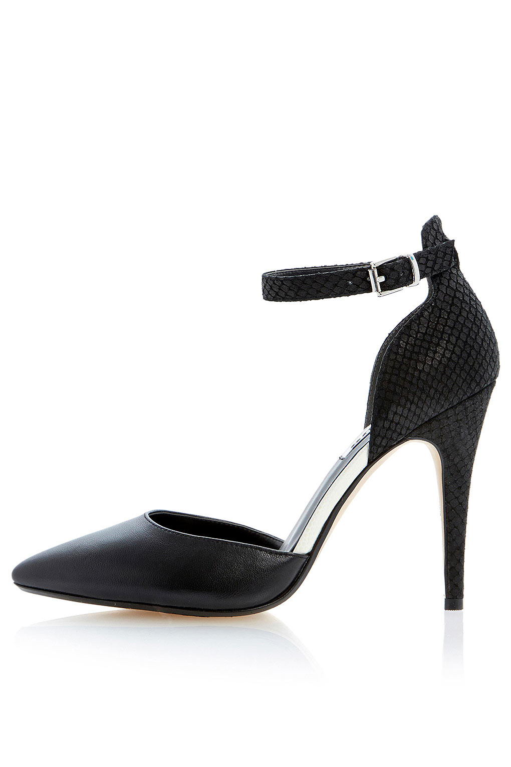 Dita Contrasting Two Part Ankle Strap Court Shoe By Dune in