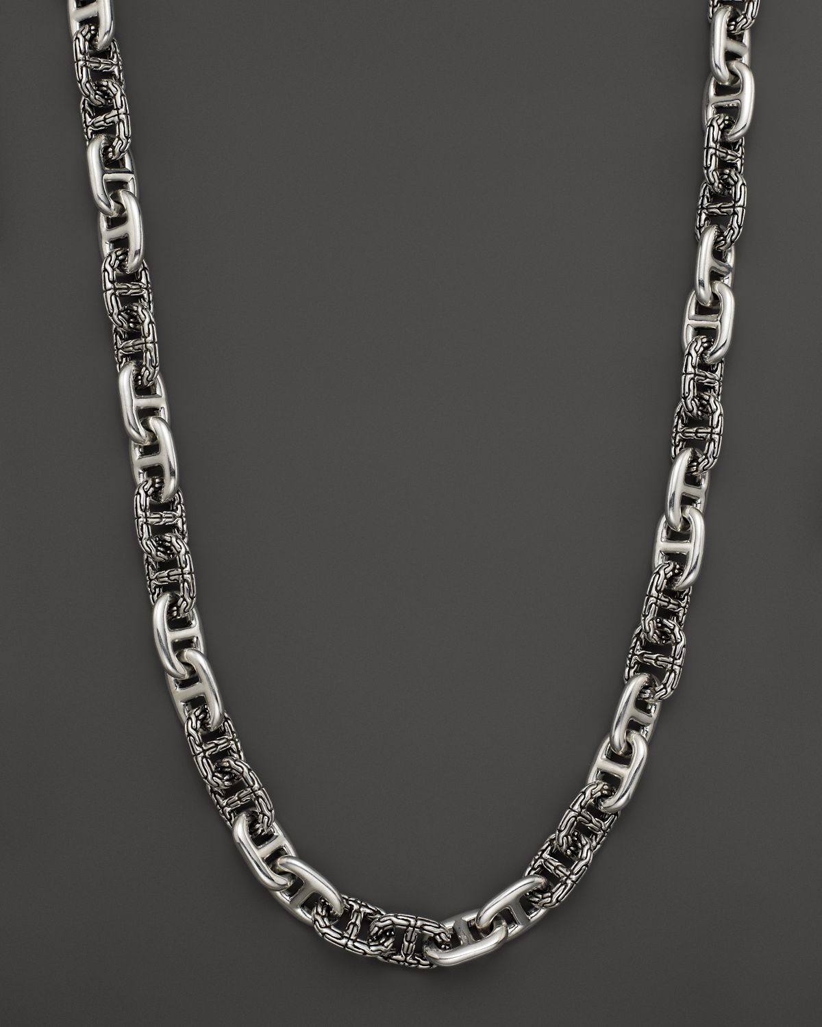 John Hardy Men'S Classic Chain Silver Large Anchor Rode Link Necklace in Silver for Men Lyst