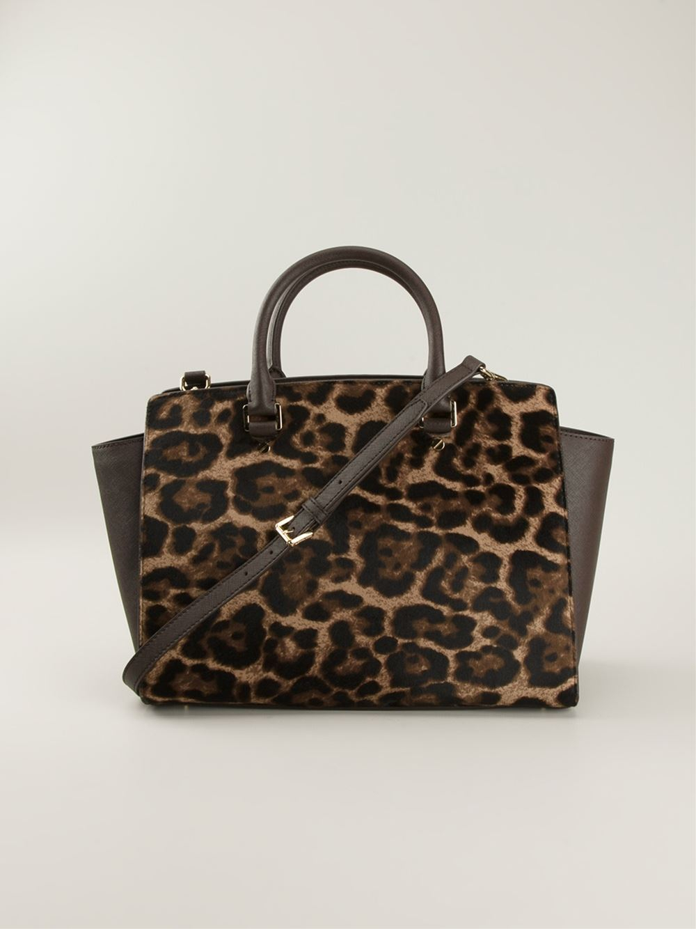 Michael Michael Kors 'Selma' Leopard Print Tote in Animal (brown) Lyst