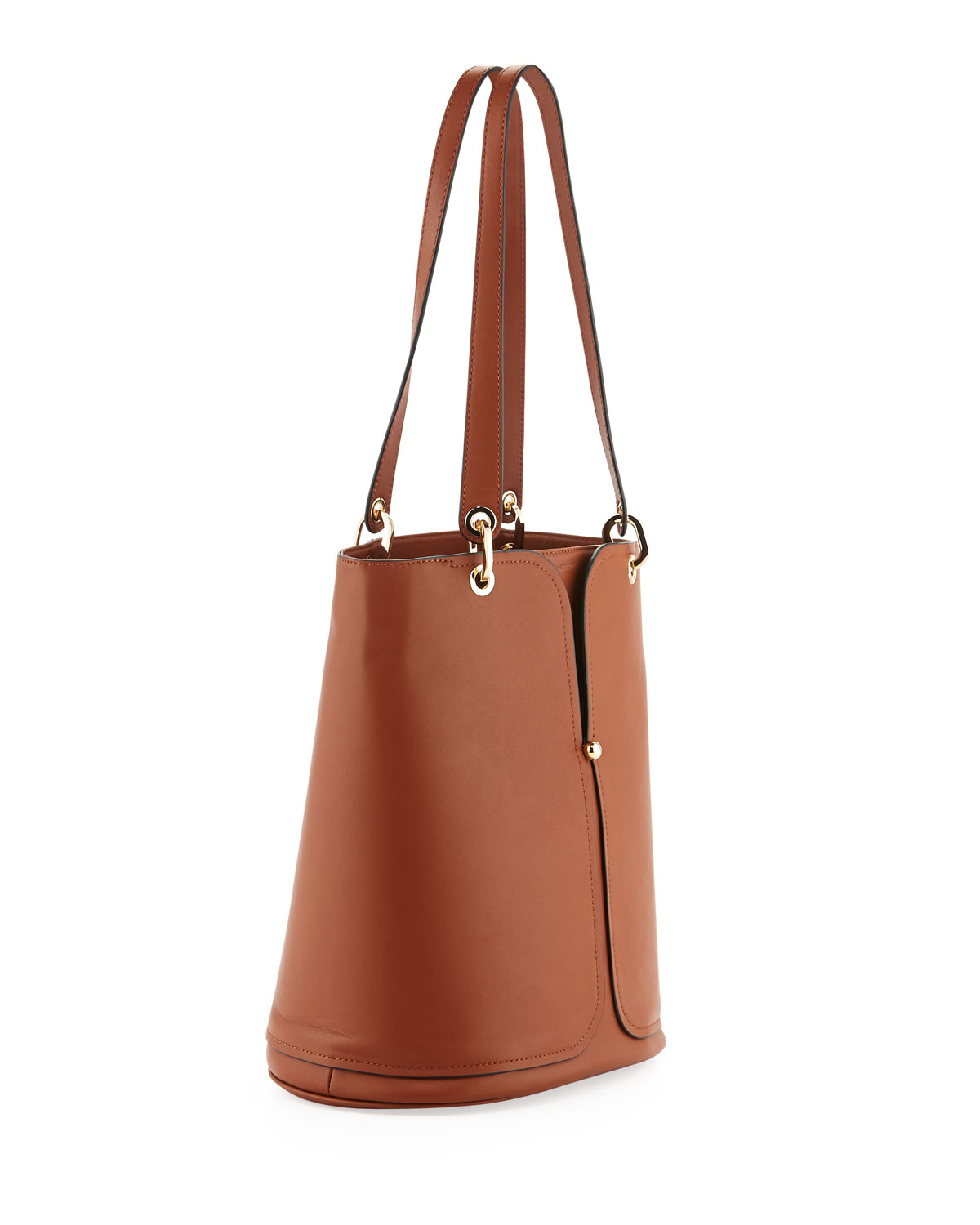 Pour La Victoire Currie Bucket Soft Grained Leather Tote Bag Brown in Brown (null) | Lyst