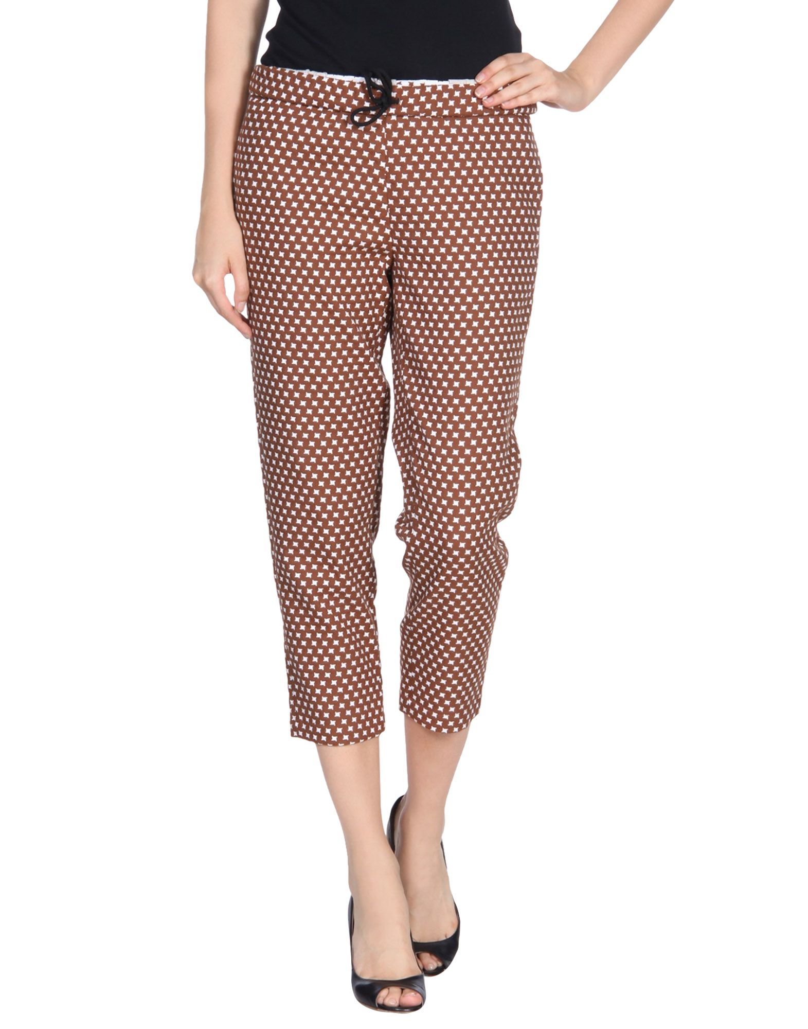 Marni Cropped Pants in Brown Lyst