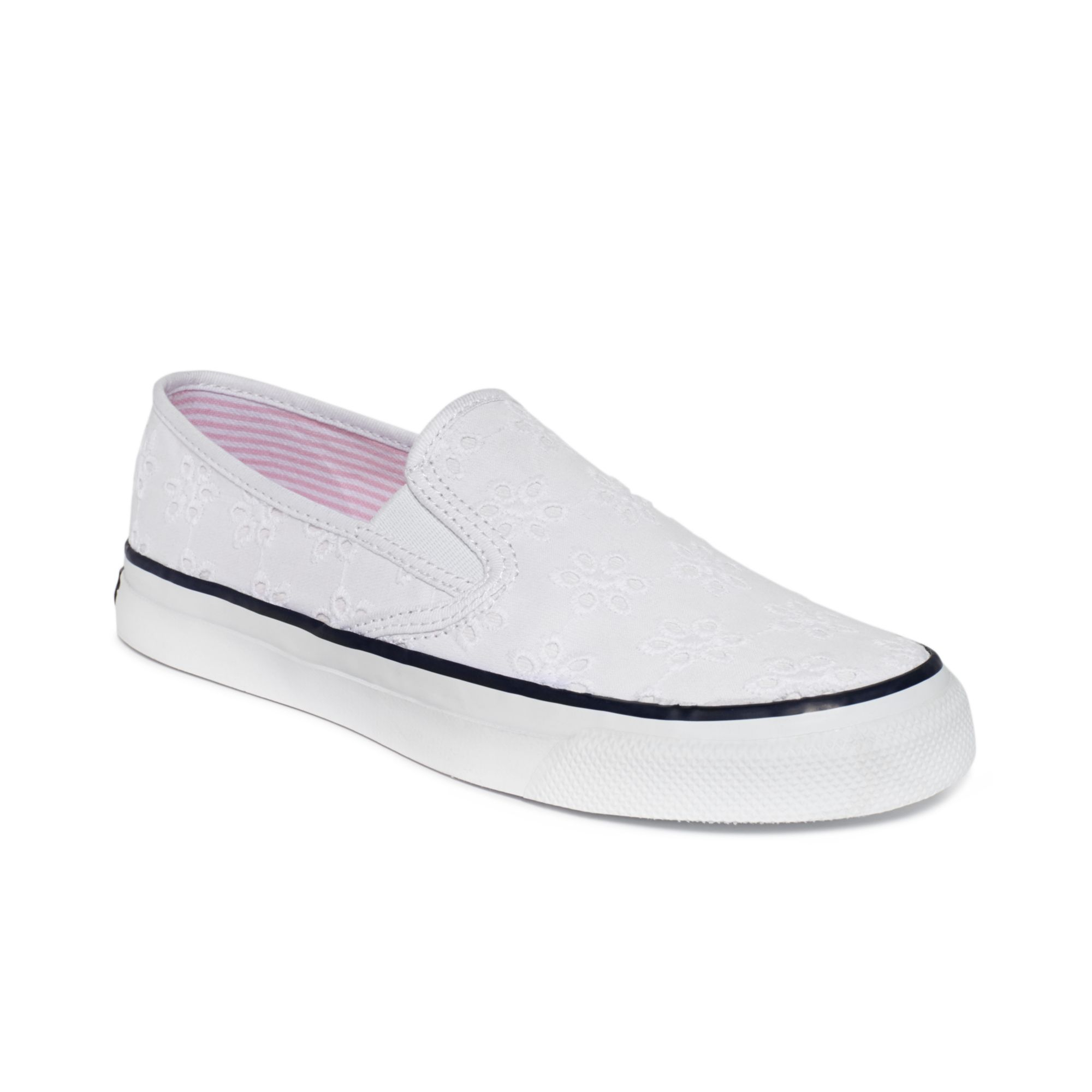 sperry white canvas sneakers